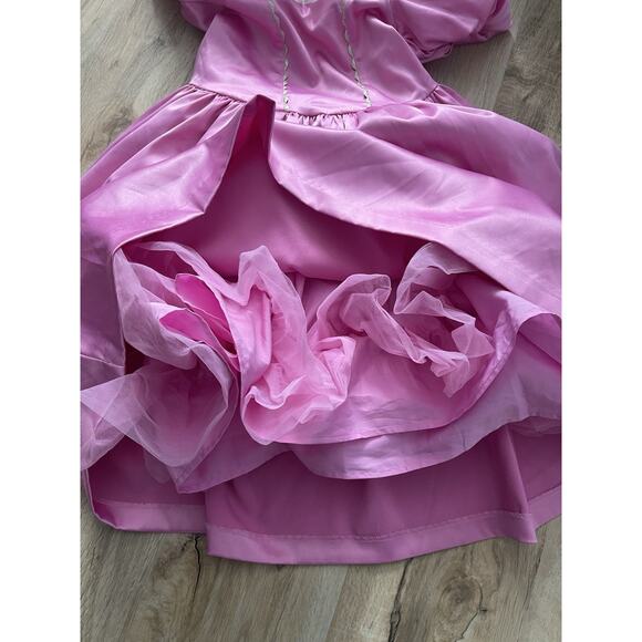 Disney X Janie and Jack Sleeping Beauty Aurora Dress Size 7 Princess Pink - Picture 8 of 10